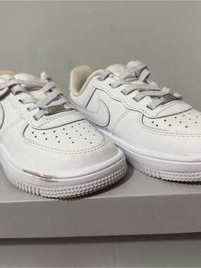 Nike Air Force 1 Kids Size 11C White Sneakers